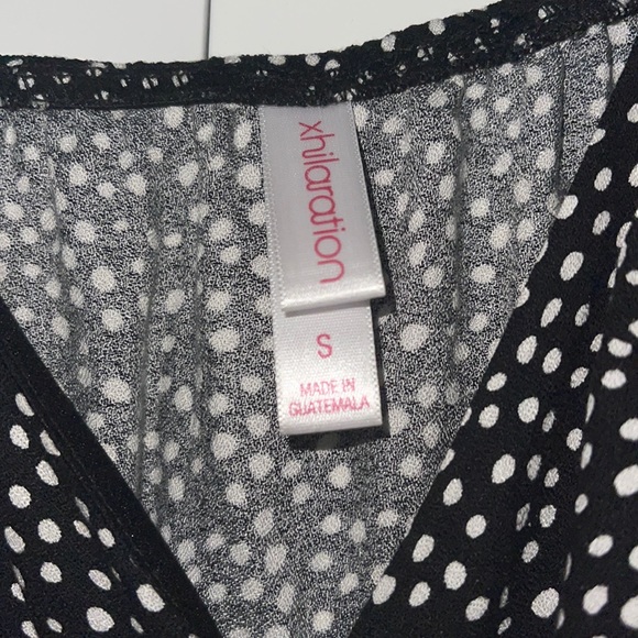 Black spotted dress, brand is xhilaration - Picture 3 of 3